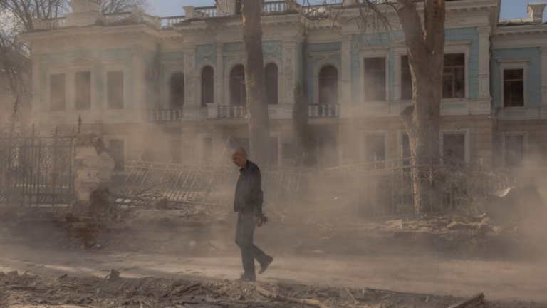 Casualties reported in Ukraine as Russian airstrike targets civilian vehicle, according to military sources.