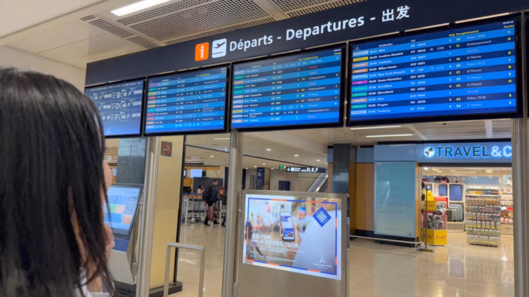 Paris-Orly Airport braces for another day of travel disruptions following a collapse in air traffic systems.