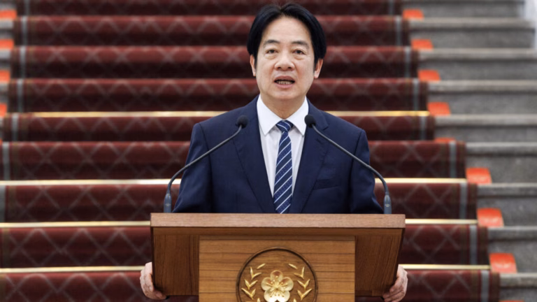 Taiwanese leader urges calm with mainland China yet advocates island’s readiness for possible conflict