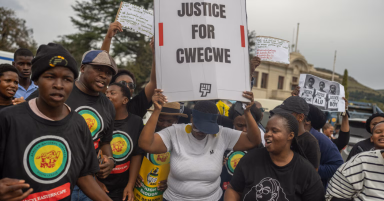 South Africa Firestones Over the Cwecwe Child Rape Case