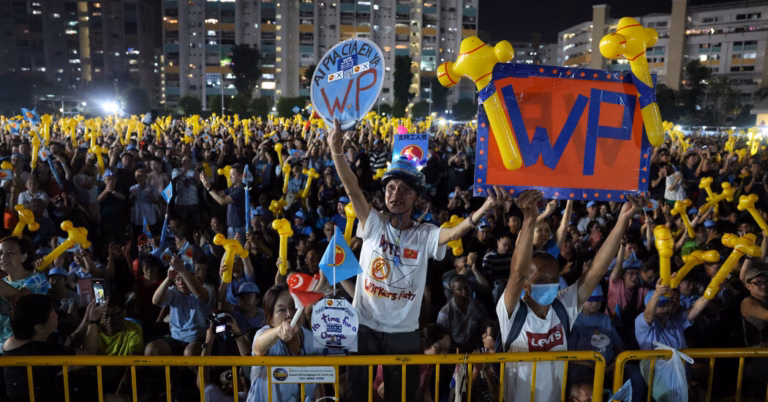 In Singapore’s Election, Attention Shifts from Winner to Margin of Triumph