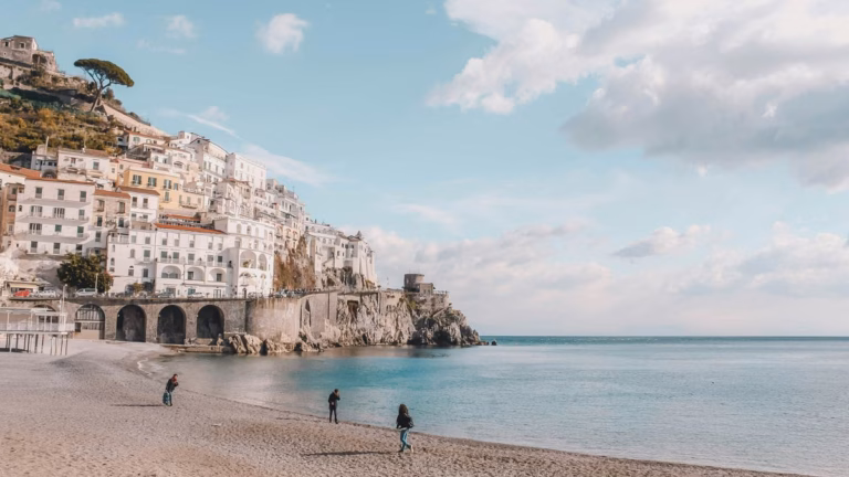 Experience the tranquility of the Amalfi Coast by visiting in the spring, when you can avoid the crowds and enjoy hiking amidst the beautiful lemon blossoms.