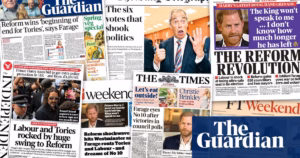 Impact of Reform’s Local Election Victory on Tories and Labour: Newspaper Reactions