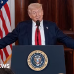 Trump tells corporate leaders he requires ‘a little more time’ as United States economy contracts.