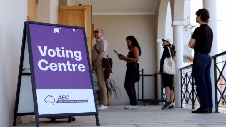 Australian citizens cast their votes in a critical election influenced by concerns over rising inflation and heightened climate anxieties.