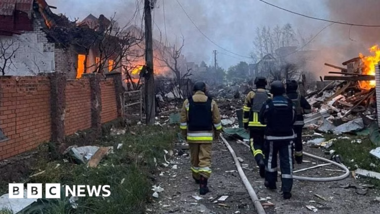 Ukraine officials report eight dead in Russian airstrikes across the country.