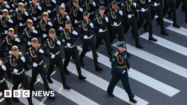Russian President Vladimir Putin organizes Victory Day parade under strict security measures and a brief truce.
