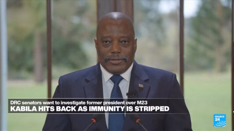 Joseph Kabila, ex-president of DRC, retaliates after senators remove his legal immunity.
