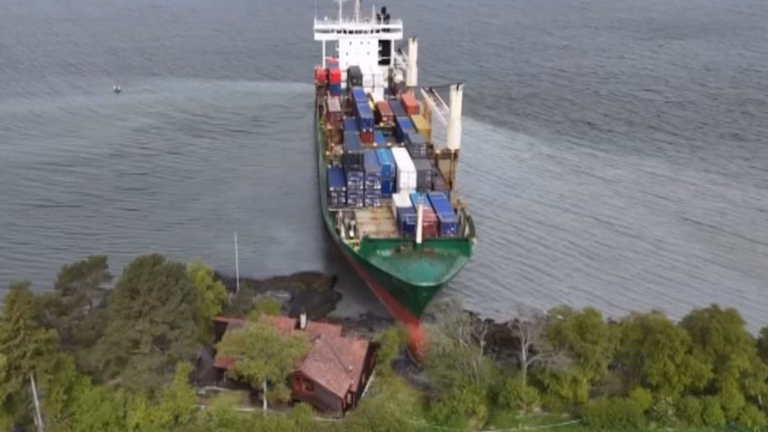 Individual Accused in Connection to Cargo Vessel Collision with Residential Yard | Global Headlines