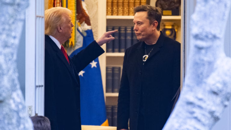 Tesla’s stock value drops amid Trump’s potential move to end government deals with Musk’s enterprises