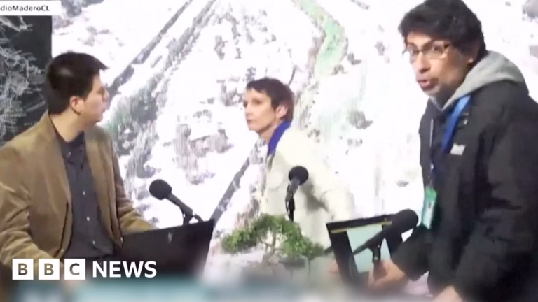 Chile Earthquake Disrupts Live Television Broadcast