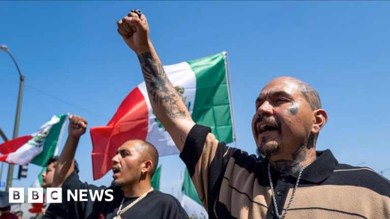 Protesters in LA take to the streets, emphasizing their cause as crucial.