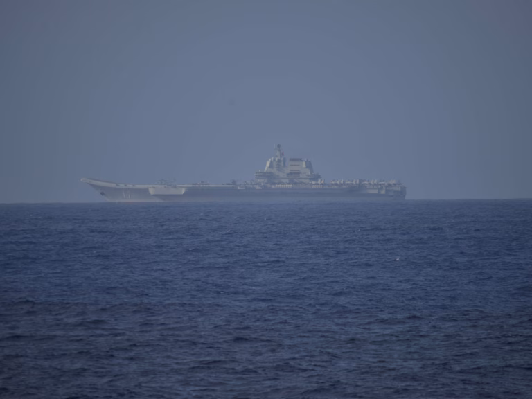 Japan reports the first-ever sighting of two Chinese aircraft carriers in the Pacific.