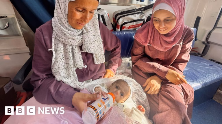 Gaza Mother’s Eased Anxiety as Severely Malnourished Infant Transported to Jordan for Care