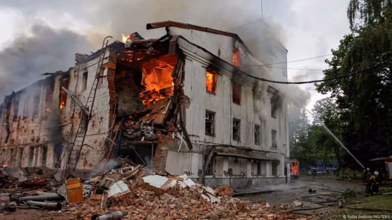 “heaviest bombardment” according to DW on 06/07/2025 as Russia hammers Kharkiv, Ukraine