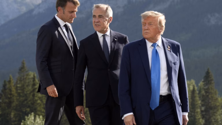 Trump departs G7 earlier than expected, citing Middle East tensions as the reason.