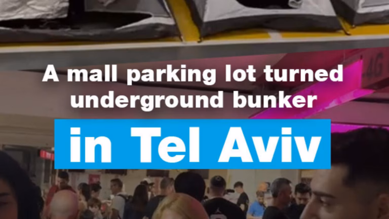 Tel Aviv’s mall parking lot repurposed as beneath-the-surface shelter