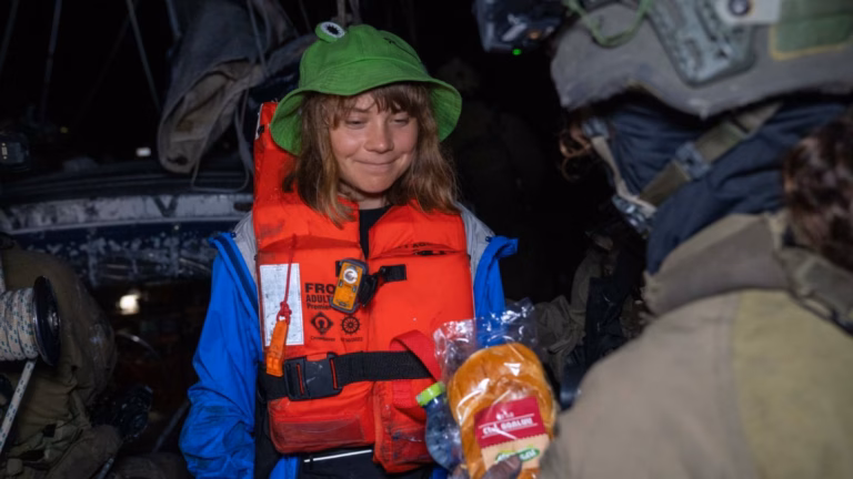 Humanitarian vessel transporting Greta Thunberg and additional protesters redirected to Israeli waters amidst Gaza mission