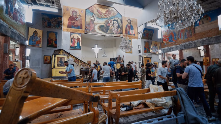 63 injured, 22 killed in suspected Islamic State attack on Syrian church