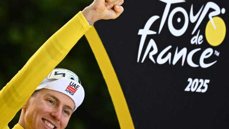 Slovenian cyclist Tadej Pogacar secures his fourth consecutive victory at the Tour de France while Belgian rider Wout van Aert triumphs in the last stage.