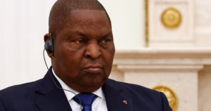 Faustin-Archange Touadéra, the President of the Central African Republic, officially announces his candidacy for a third term in office.
