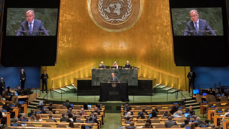 The European Union and Arab League strengthen their commitment to the two-state solution, calling on Hamas to relinquish their weapons.