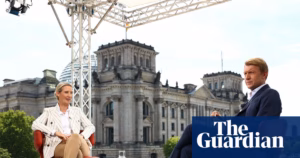 Demonstrators opposed to the AfD party disrupt Alice Weidel’s live TV interview on German television in protest against her views.