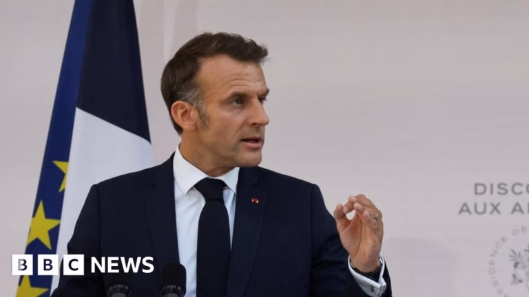 The President of France, Macron, asserts that Europe’s liberty is encountering its most significant peril since the conclusion of World War II.