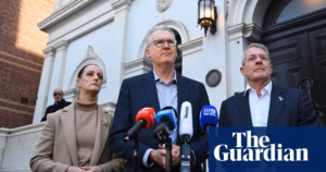 Tony Burke claims Melbourne synagogue fire is an ‘assault on Australia’ while NSW man is arrested for the incident | Australian politics