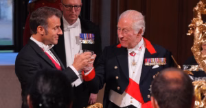 Macron arrives in the UK for a state visit, emphasizing the need for backing on matters relating to the Israel-Palestine conflict | France-UK Relations Update