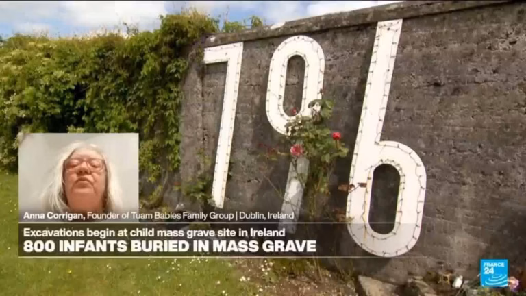 Archaeological work commences at the location of a child burial site in Ireland.