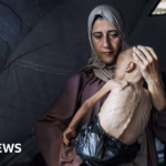 Distressed parent of famished infant gives interview to BBC.