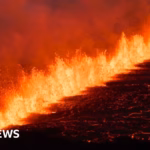 Icelandic Volcano Erupts, Spewing Lava