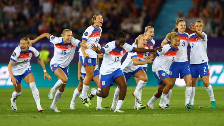 England’s Women’s Euro Football Team Transformed from Disheveled to Triumphant in Intense Quarter-Final Match | UK Sports Highlights