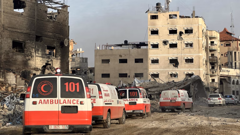 Israeli Attack on Gaza Red Crescent Headquarters Results in At Least One Fatality, According to Aid Organization