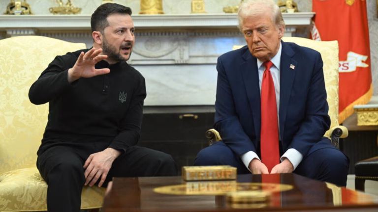 Ukrainian President Zelensky arrives in the United States for peace discussions amid Trump’s stance against reclaiming Crimea.