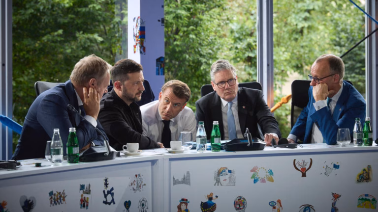 European nations put effort into finding a reaction after discussions between Trump and Putin disrupt the initiative for Ukraine truce.