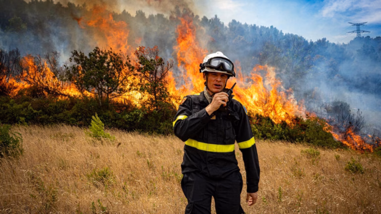 France’s most extensive blaze in over 10 years has been brought under control, however, it remains ablaze.