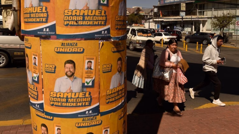 Bolivia holds crucial election that may signal the end of leftist governance.