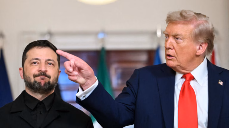 Mediation efforts for peace discussions between Putin and Zelensky being arranged following a summit led by Trump in Washington DC.