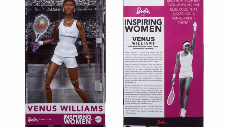 Venus Williams, a tennis legend, will receive recognition through a new Barbie doll named ‘Inspiring Women’.