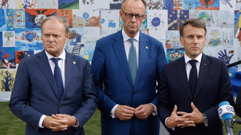 French, German, and Polish officials arrive in Moldova and criticize Russia’s involvement before the upcoming election.