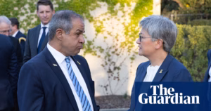 Wong addresses concerns over Israel’s actions in Gaza during private discussion with Israeli envoy, drawing attention to Australia’s political stance.