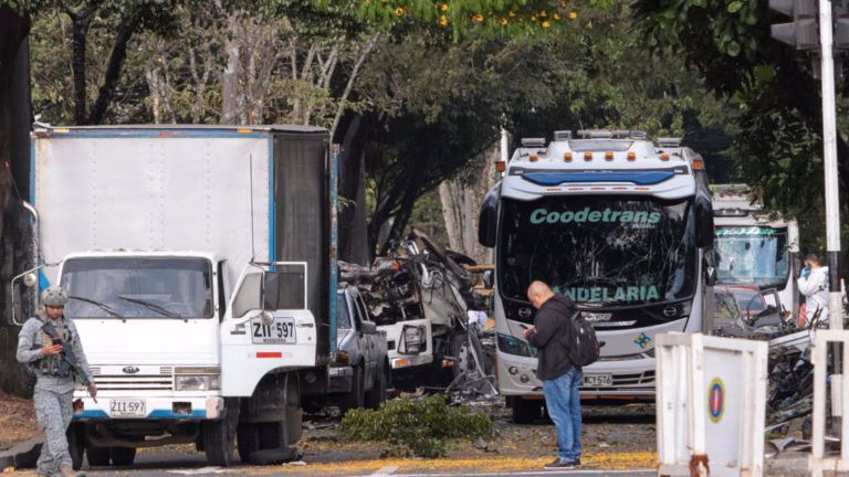 Colombia tragedy: At minimum 18 fatalities due to combined truck bomb and helicopter assault