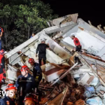 Building collapse reported in Balikesir province following a devastating Turkey earthquake.