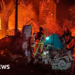Strikes by Ukraine and Russia cause damage to residential areas and oil facilities close to the Black Sea.