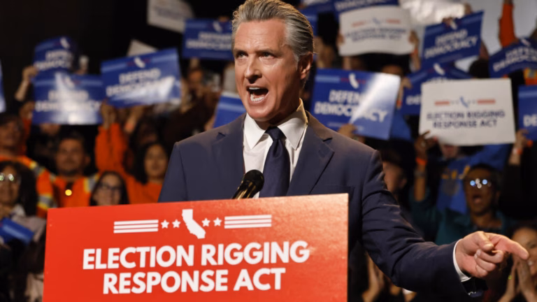 Newsom endorses November election to combat Texas GOP’s redistricting efforts.