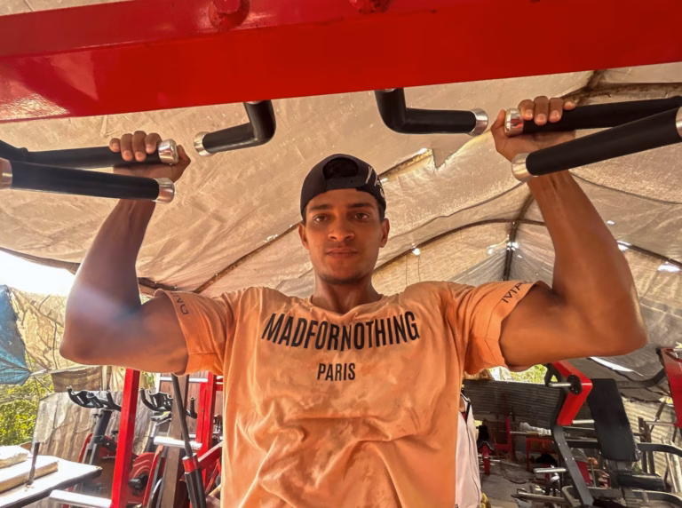 Gaza-based bodybuilders strive to maintain their physique amidst the challenges of the Israel embargo and famine | Headlines on the Israel-Palestine clash