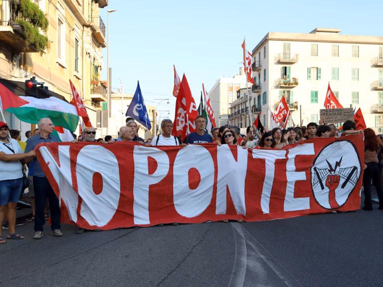 Protesters in the thousands rally against proposal for globe’s longest bridge connecting Sicily to Italy | Rally News