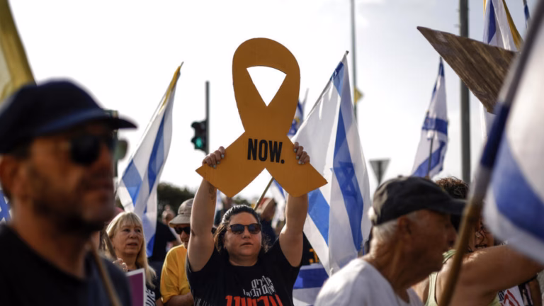 Protests against the Gaza conflict and hostage negotiations engulf the entire country of Israel